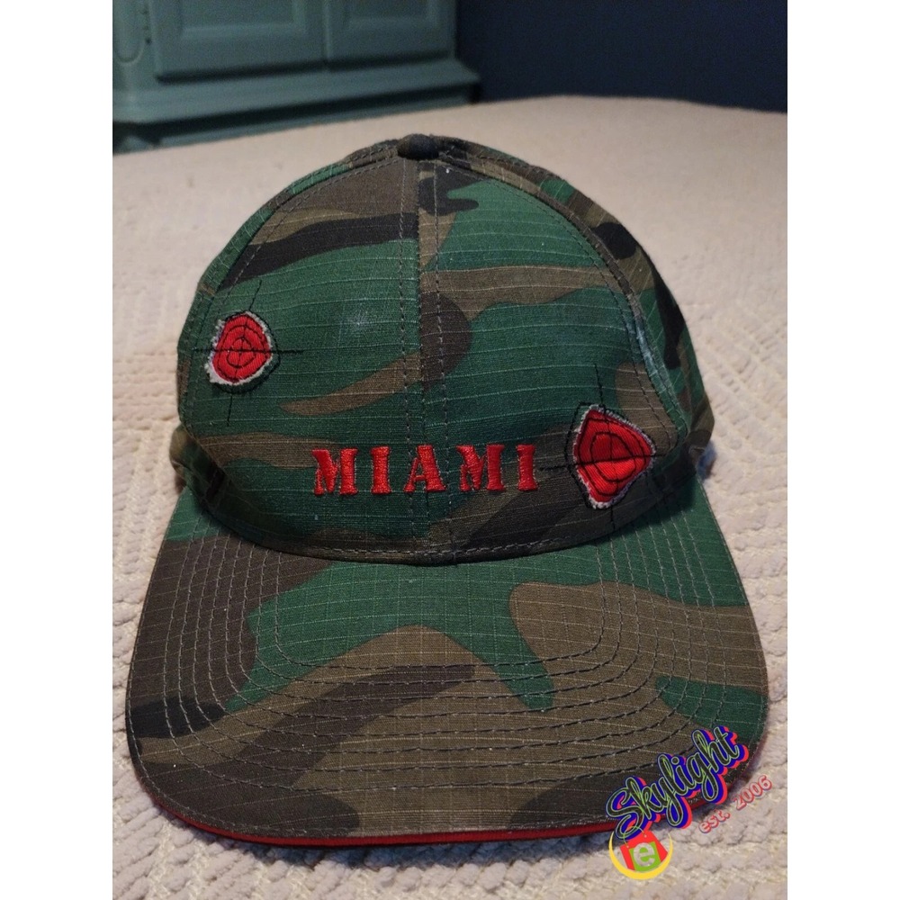 Robin Ruth Mens Multicolor Miami Camo Targets‎ Adjustable Fits Hat One Size